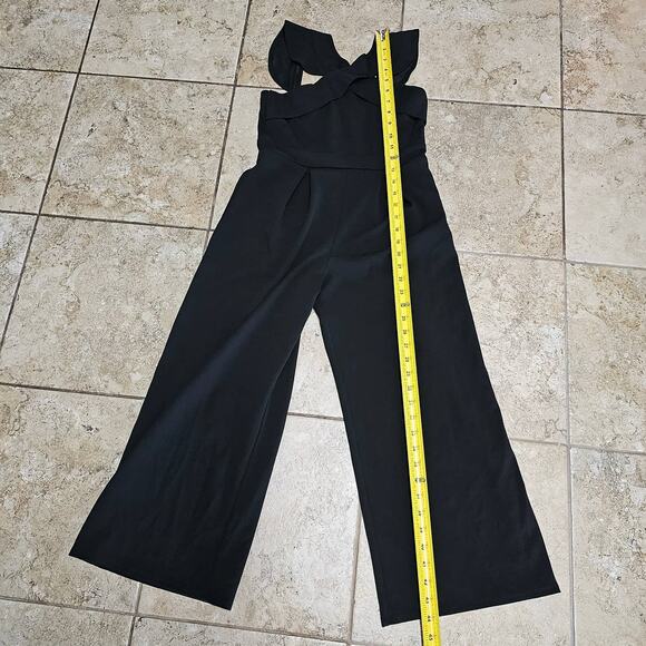 LOVE, Nickie Lew Nordstrom Jumpsuit Black WIde Leg Juniors size 12 - Picture 8 of 10